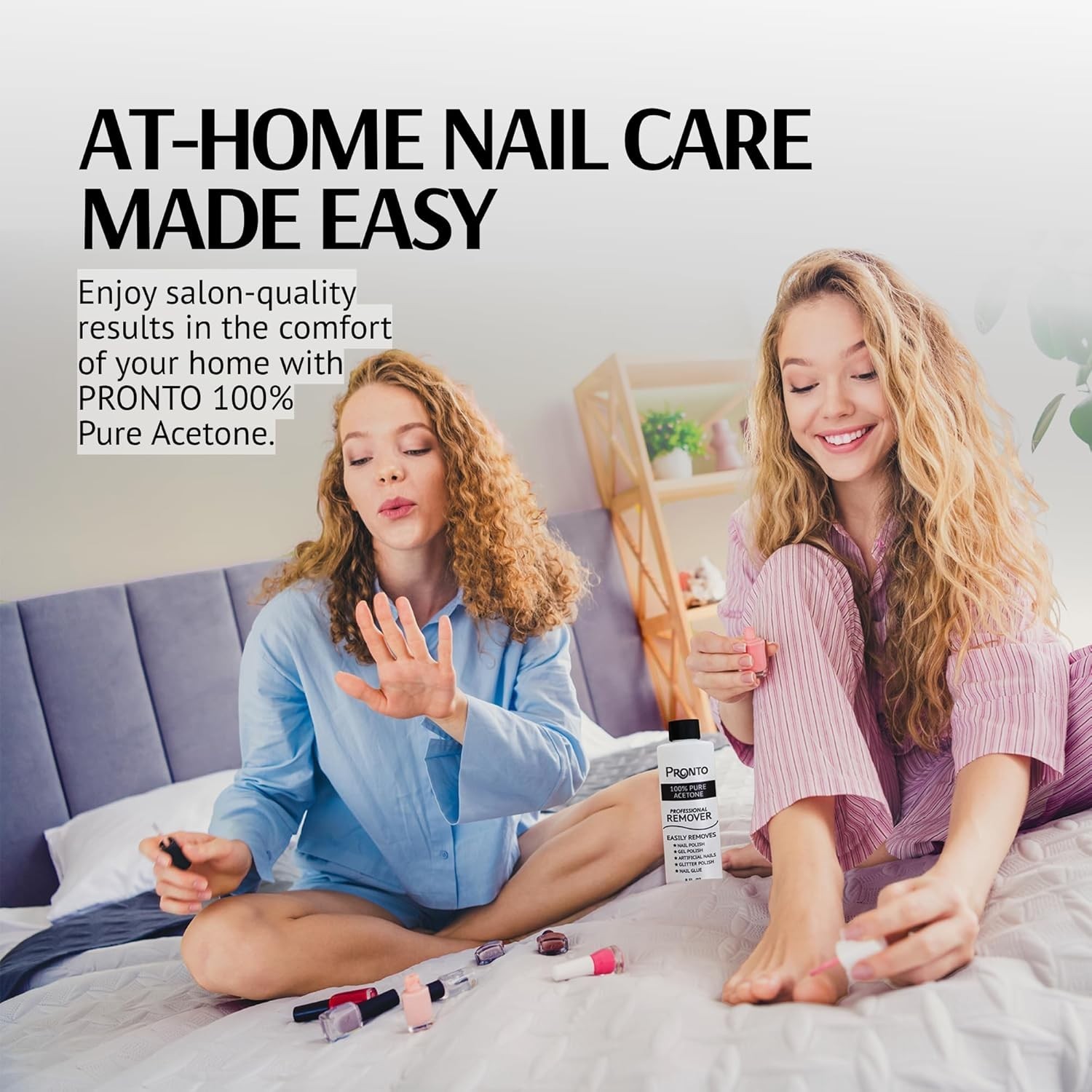 Pronto 100% Acetone Nail Polish Remover – Gel 16 Fl Oz (Pack of 1)