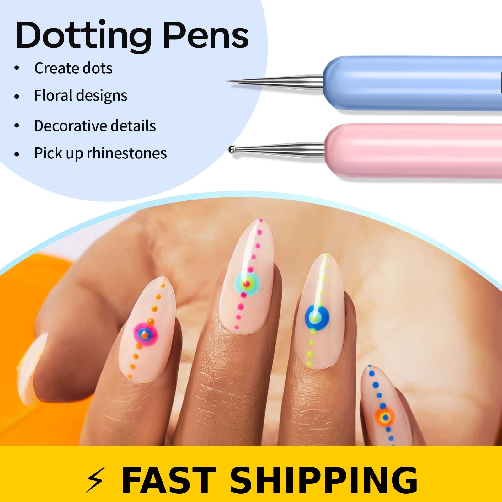 Modelones Nail Art Brushes Set – Professional Tools for DIY & Salon Use