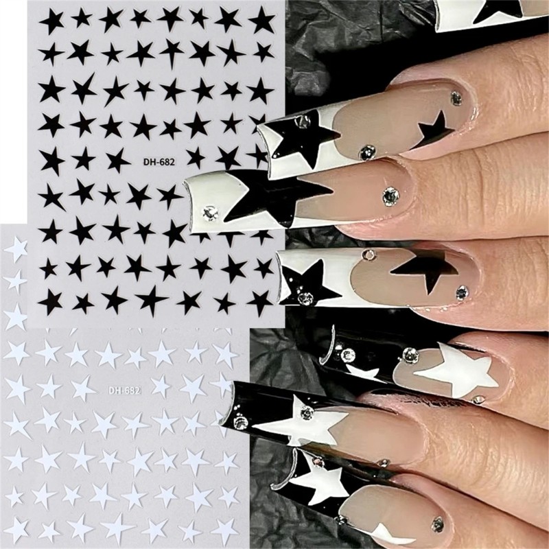 Lovely Star Nail Art Stickers Star Designs Nail Decals Star Nail Art Decorations