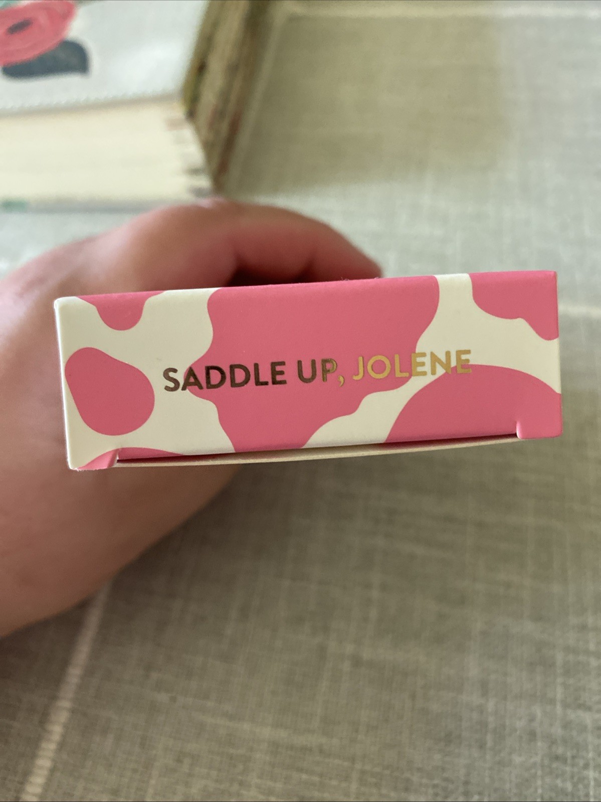 Red Aspen SADDLE UP, JOLENE ON Manicure Nail PRESS ON COW PRINT