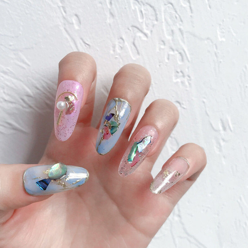 1 Box Shell Paper Abalone Flake Slice Shiny Sequins Fragment DIY Nail Art Decor