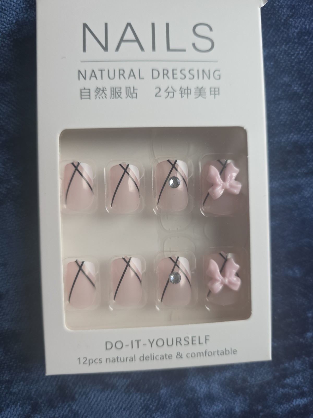 Nails Natural Dressing Press On Nails Lot of 6 Packs Y2K Bows Flowers DIY Set