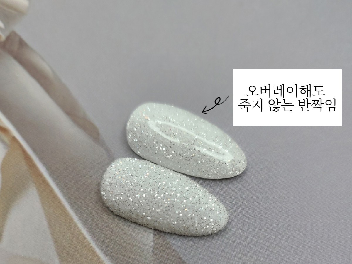 Bonnie B Wedding Nail Glitter White Silver Pearl Effect Fine Sparkle Nail Art