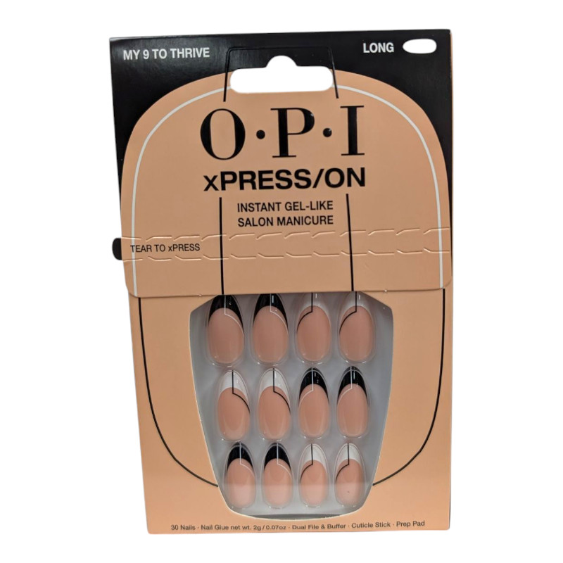 2 x OPI – XPRESS/ON Instant Gel Like Salon Manicure, Long, Almond My 9 to Thrive