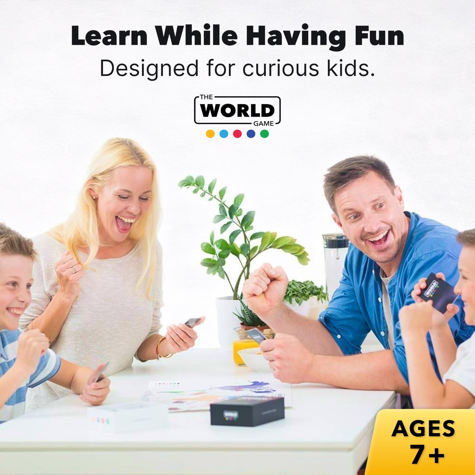 The World Game – Geography Card – Educational Games One size, Multicolor