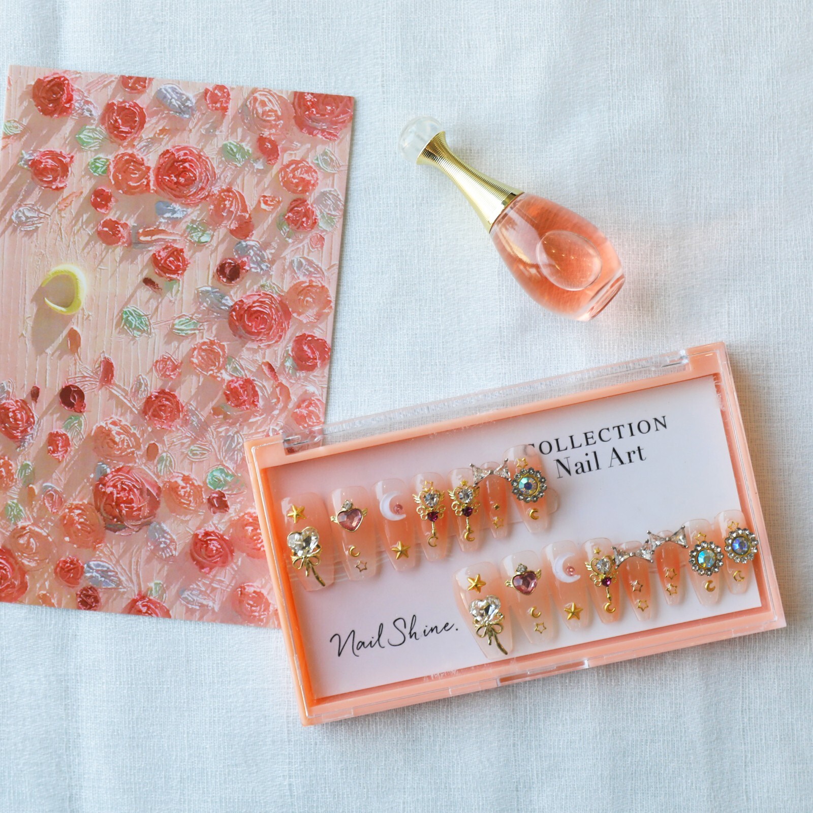 15Pcs Blushing Petal Nail Art by Handmade