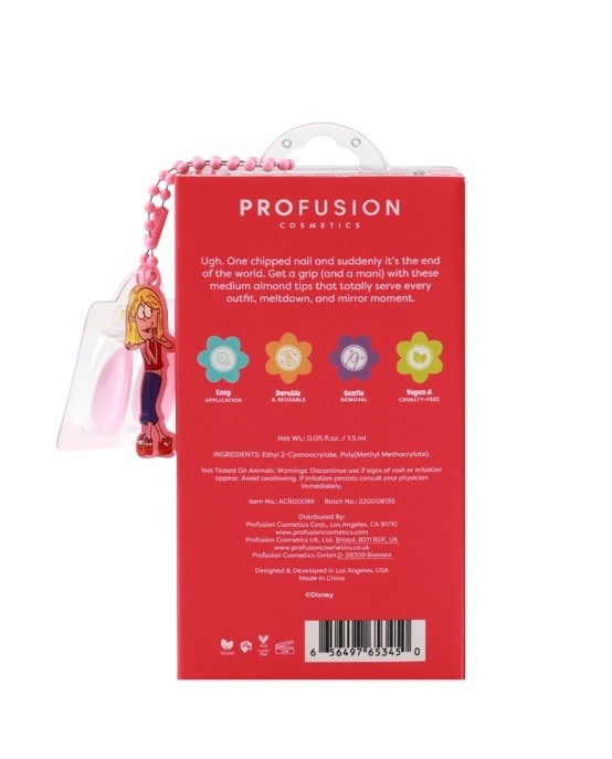 Y2k Lizzie McGuire Profusion Makeup Collection Pink Press-On Nails Set New