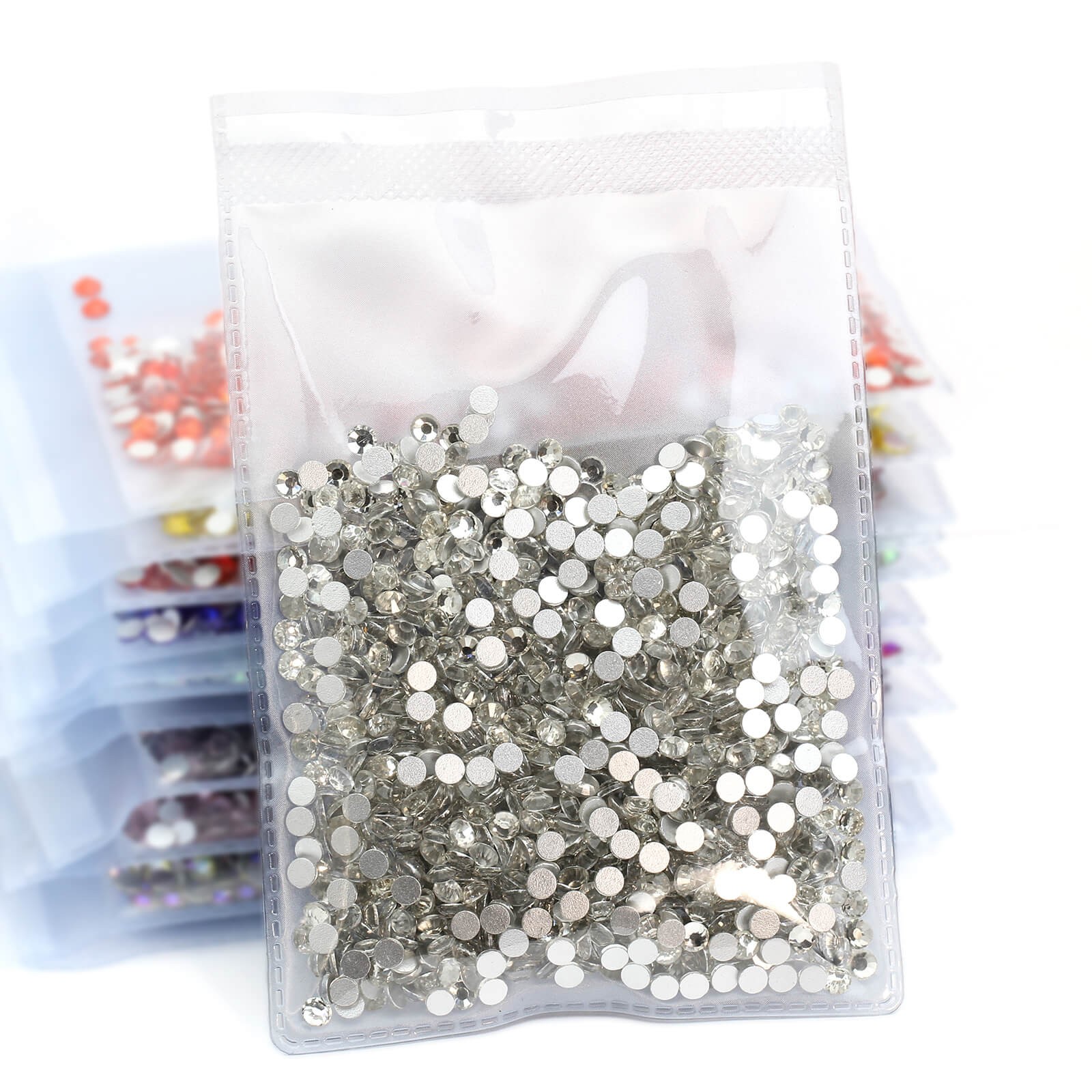 1440pcs SS16(4mm) Crystal Glass Rhinestones Flatback Gems for Nail Art and Craft