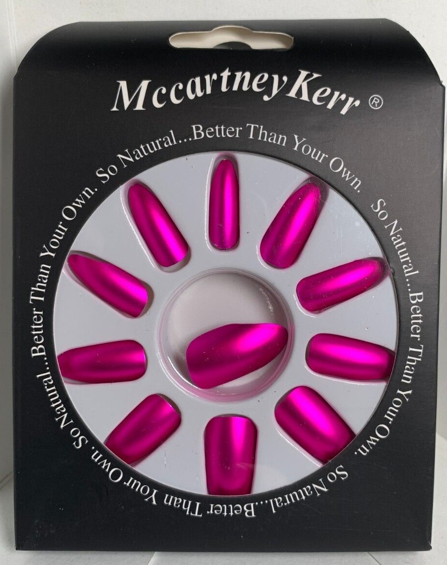 Mccartney Kerr-Fashion Nails Matte Metallic Red Blue Silver Yellow Pink Purple