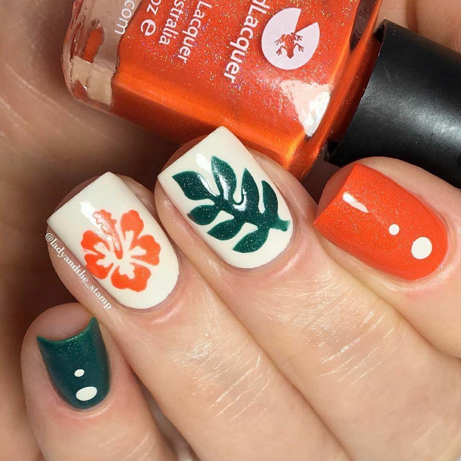 Hibiscus Stencils for Nails, Nail Stickers, Nail Art, Nail Vinyls