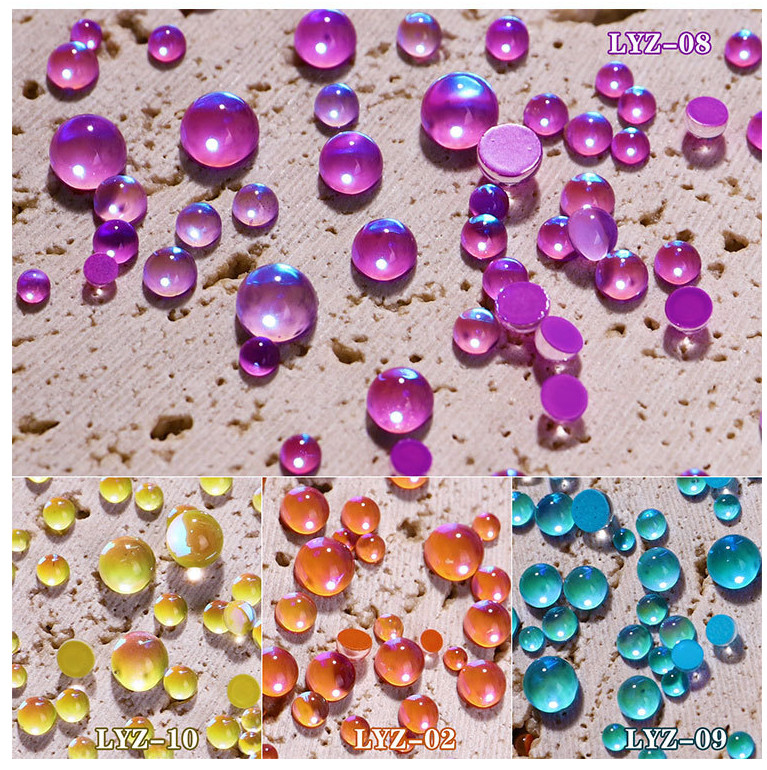 300Pcs Mermaid Symphony Beads Nail Art Case Décor Charms Rhinestone Flatback DIY