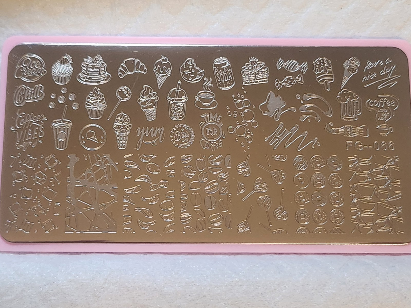Yummy Junk Food Nail Stamping Plate (FG-066) Munchies