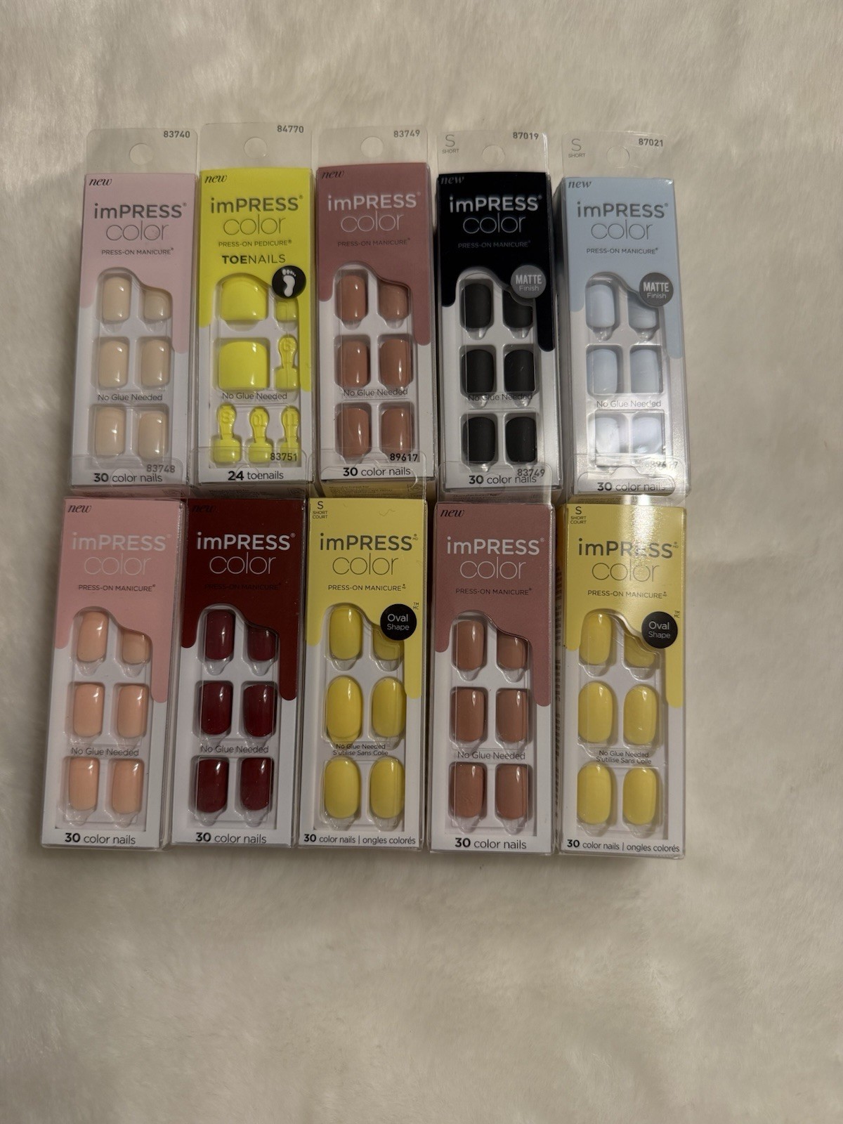 ( Lot Of 100 ) Kiss imPRESS Nails Mixed LOT**NEW DESIGNS****