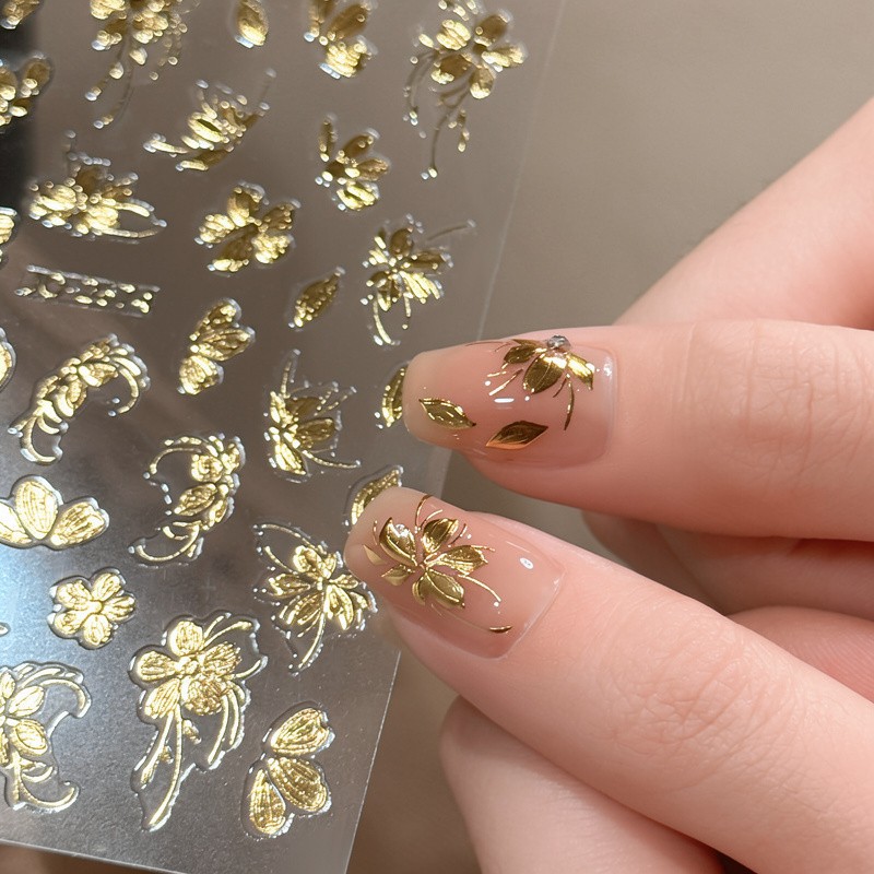 3D Nail Art Stickers Transfers Self Adhesive Decals Decoration Design Manicure