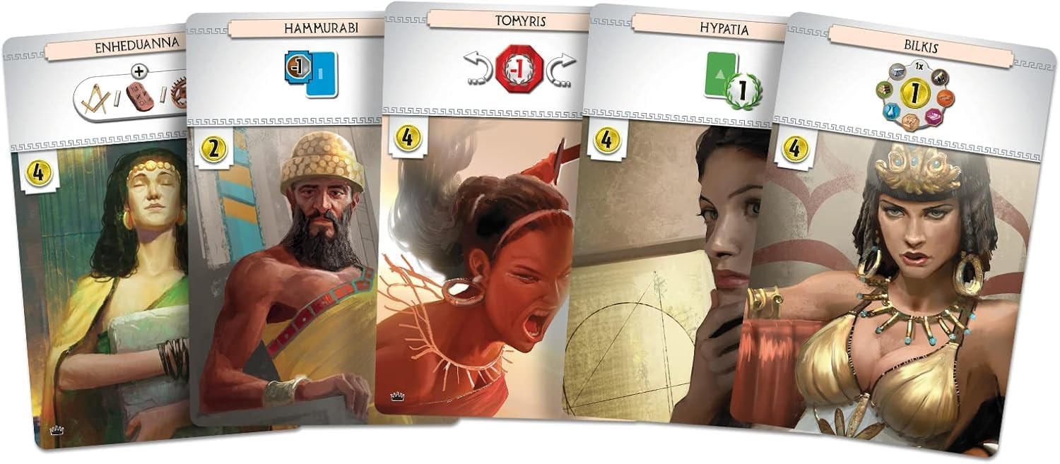 Asmodee 7 Wonders Leaders Board Game EXPANSION – 110.27 cubic inches, Various