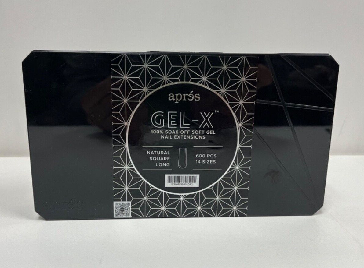 Apres Gel-X Sculpted Square Long Tips Box 14 Sizes 600pcs