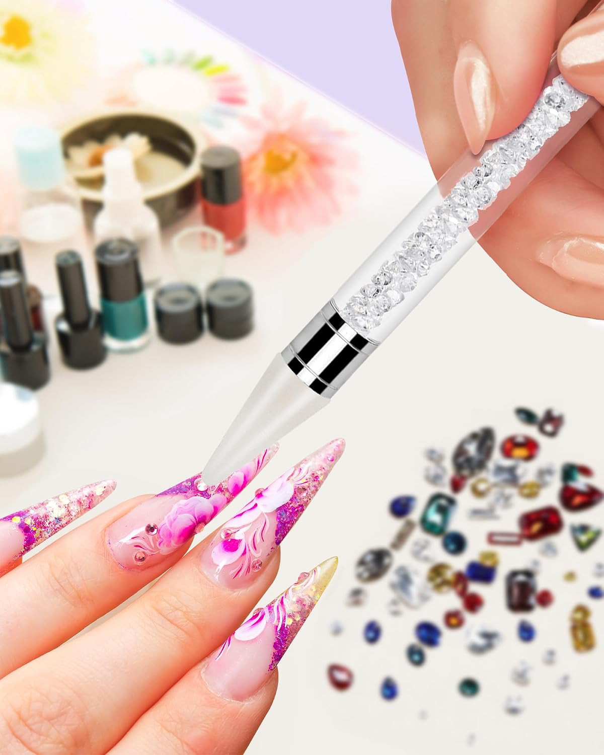 Rhinestone Picker Tool Set,Rhinestone Applicator Tool,Rhinestone Picker Dotting