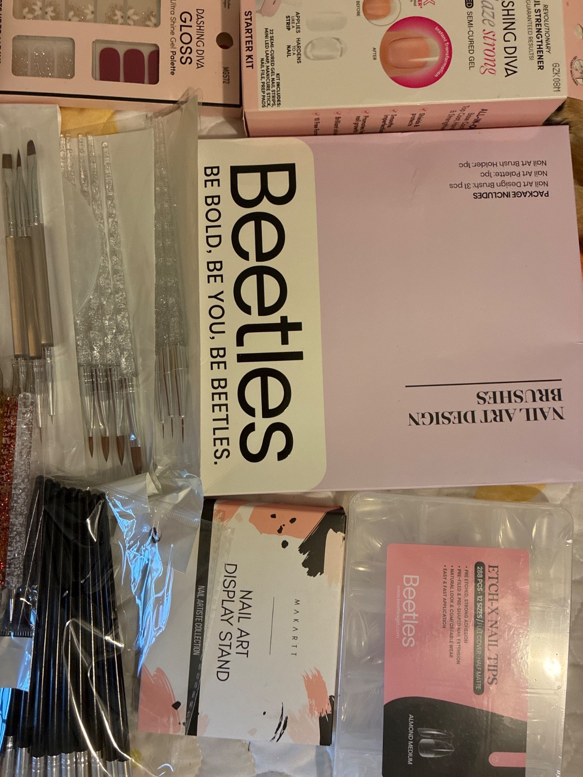 beetles nail tips and glue gel kit