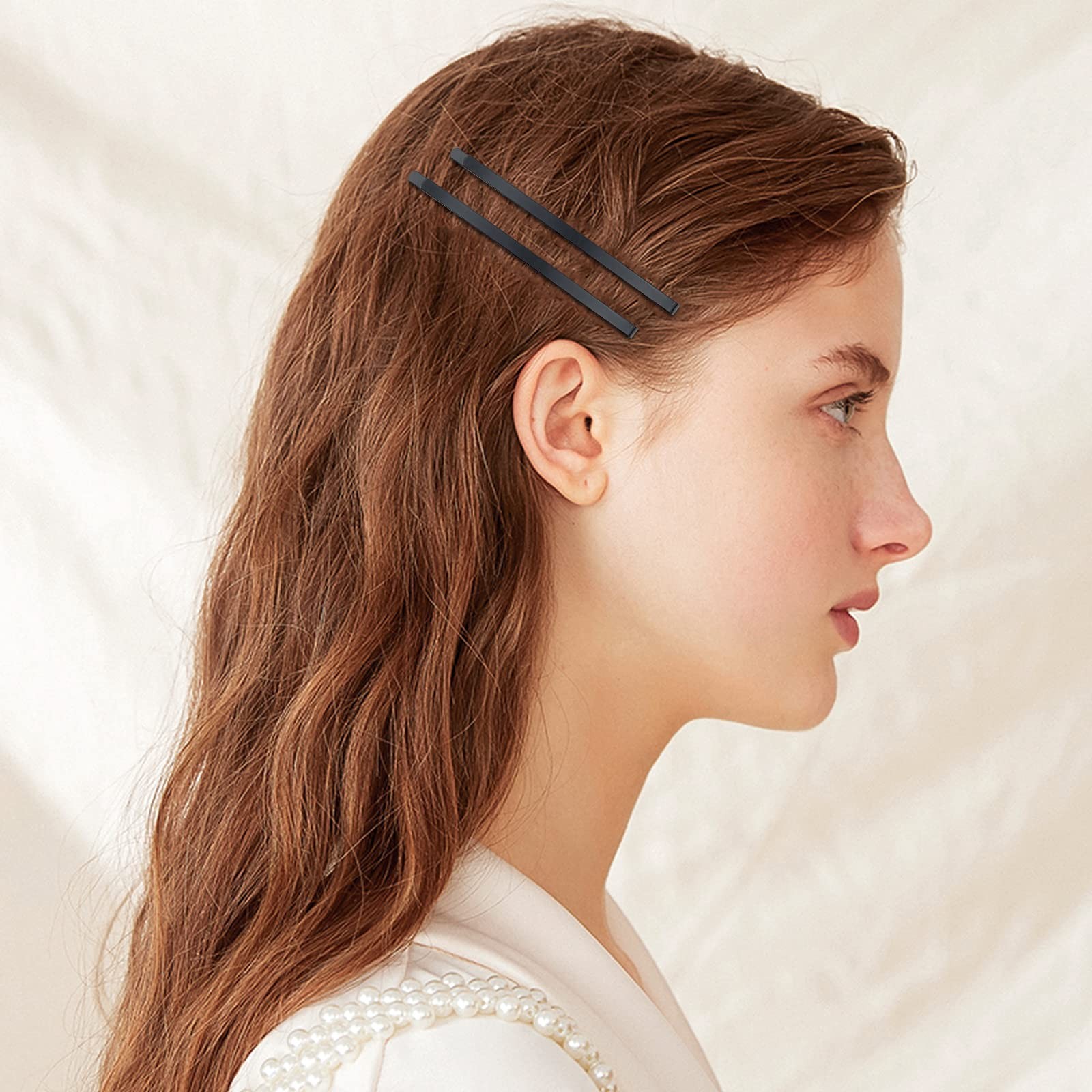 50 Black Jumbo Bobby Pins, 3.34 Inch Metal 1 Count (Pack of 50), 3.34″