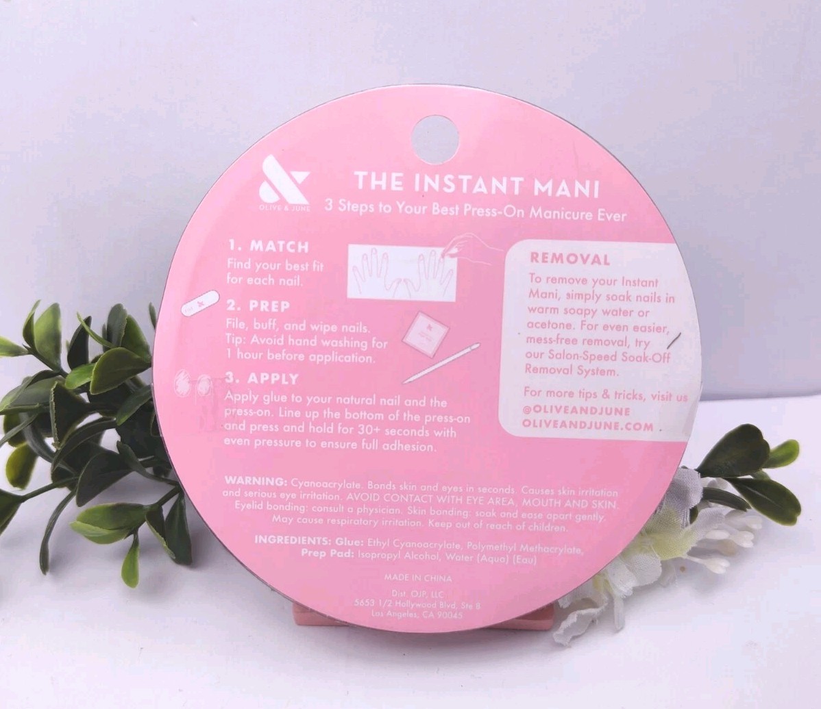 Olive & June Insta press on nails Almond Medium Ride Into The Sunset French New