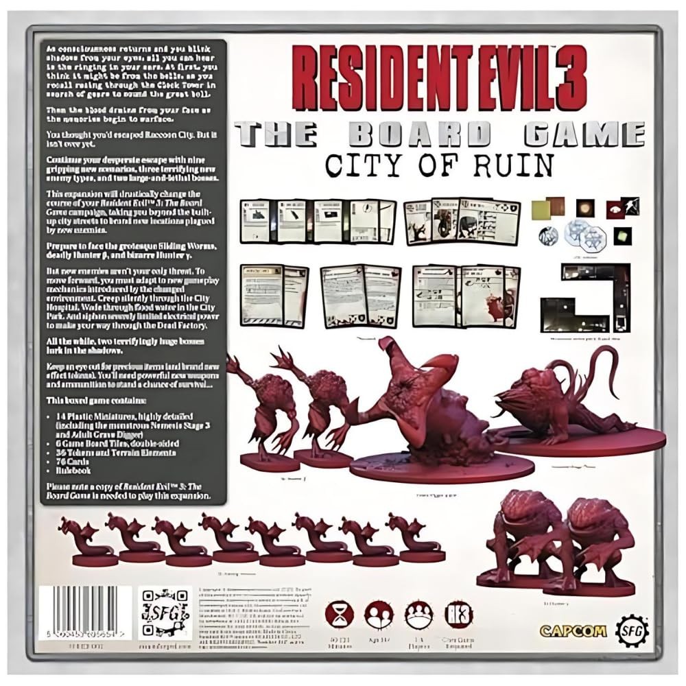 Resident Evil 3 The Board Game: City of Ruin Expansion Mixed Colours