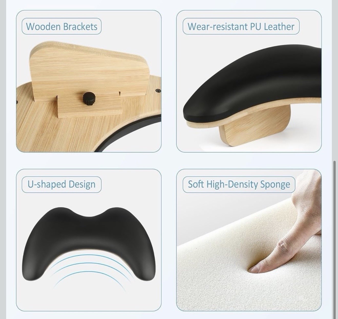 Hand Rest for Nails Tech, U Shaped Arm Rest for Nails Tech with Nail Table Mat..