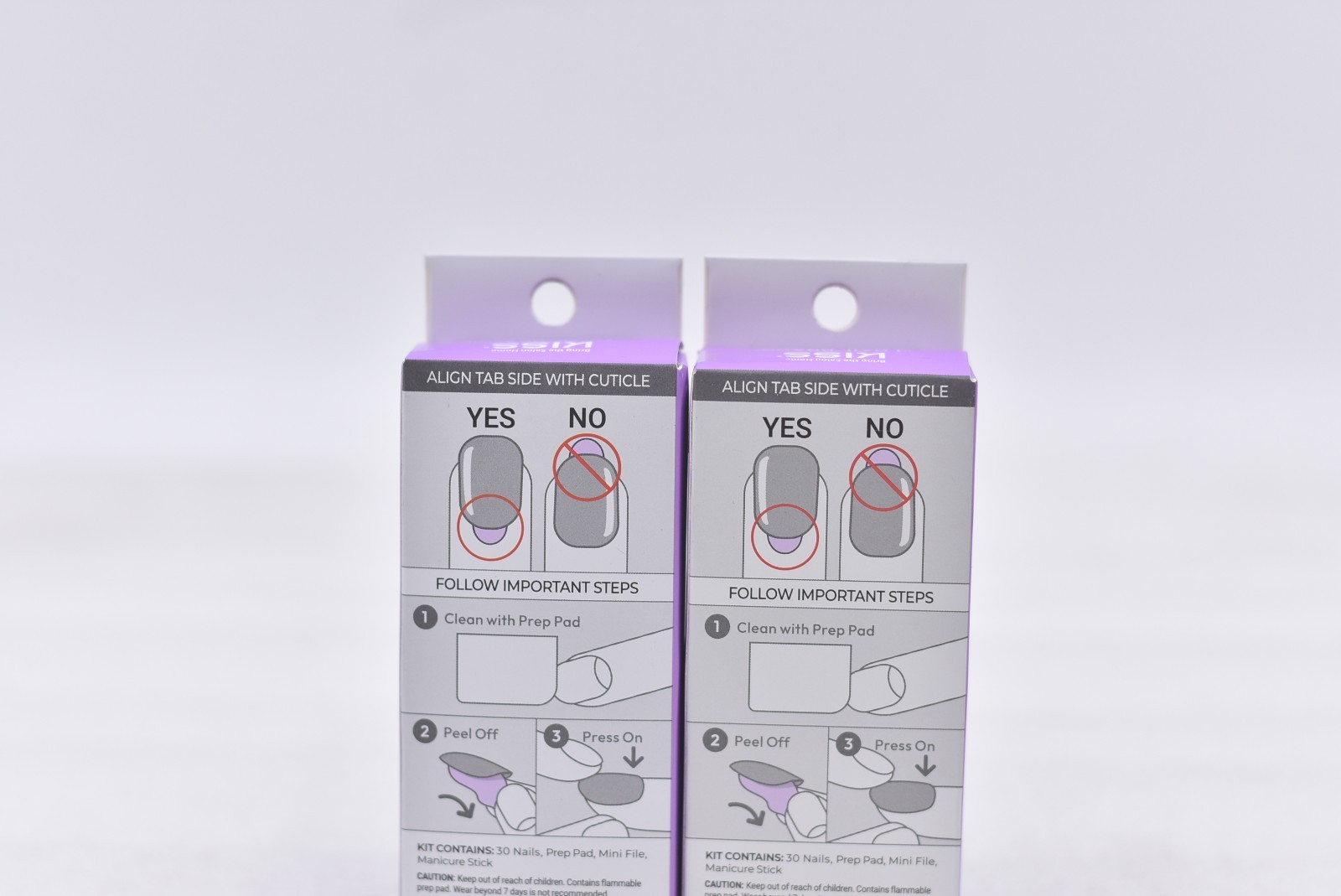 Lot of 2 Kiss Impress IFM02 Ditto Short Nails – 30 Nails