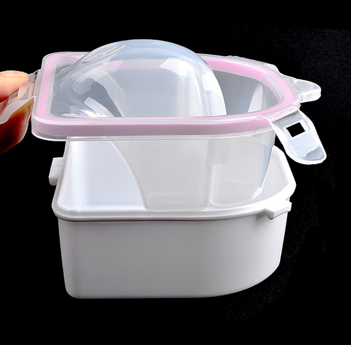Plastic Thicken Soaker Bowl Manicure Nail Art Gel Polish Remove Soak Tool Bowl