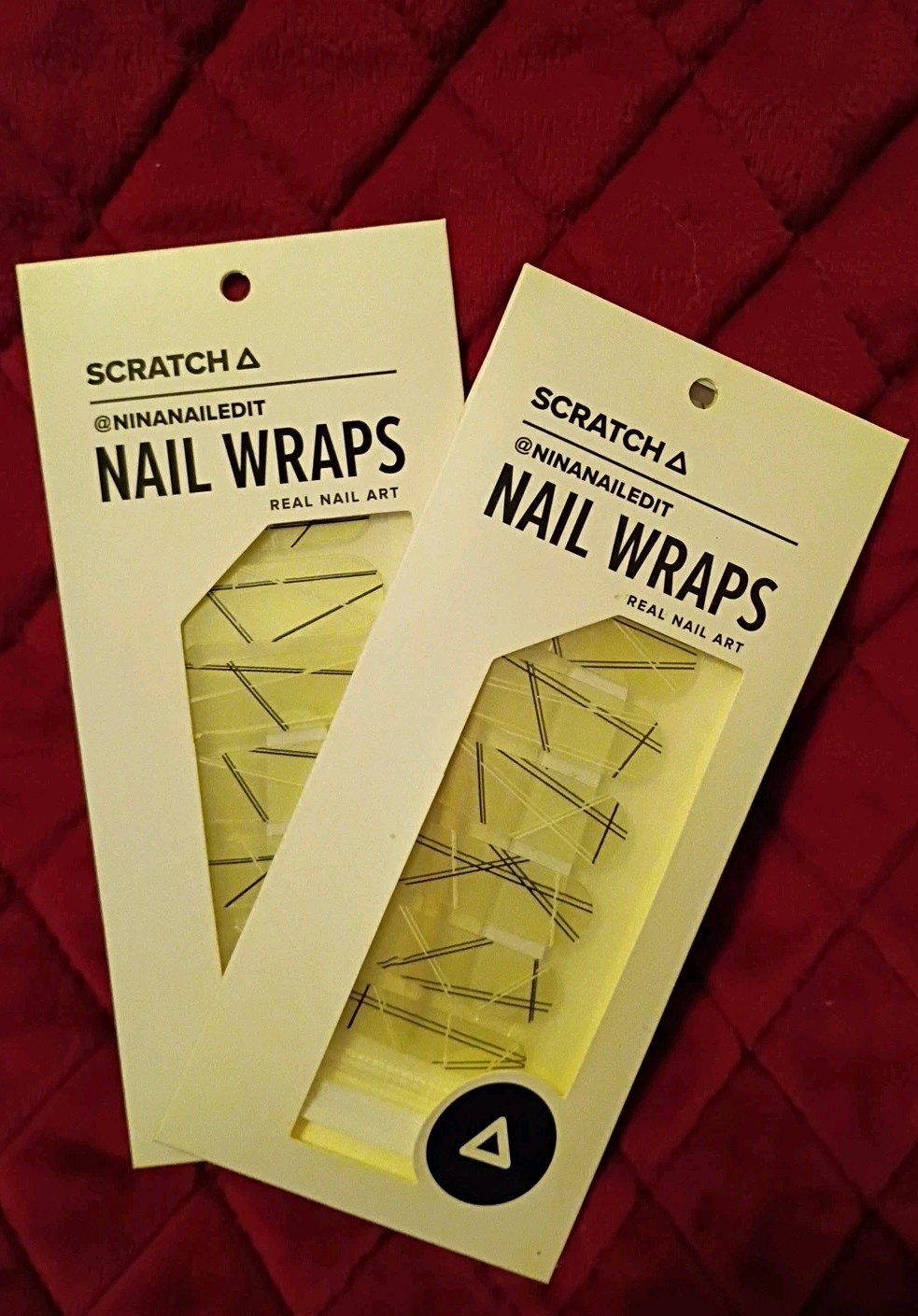 Brand New 2 Sealed Scratch Nail Wraps Real Nail Art