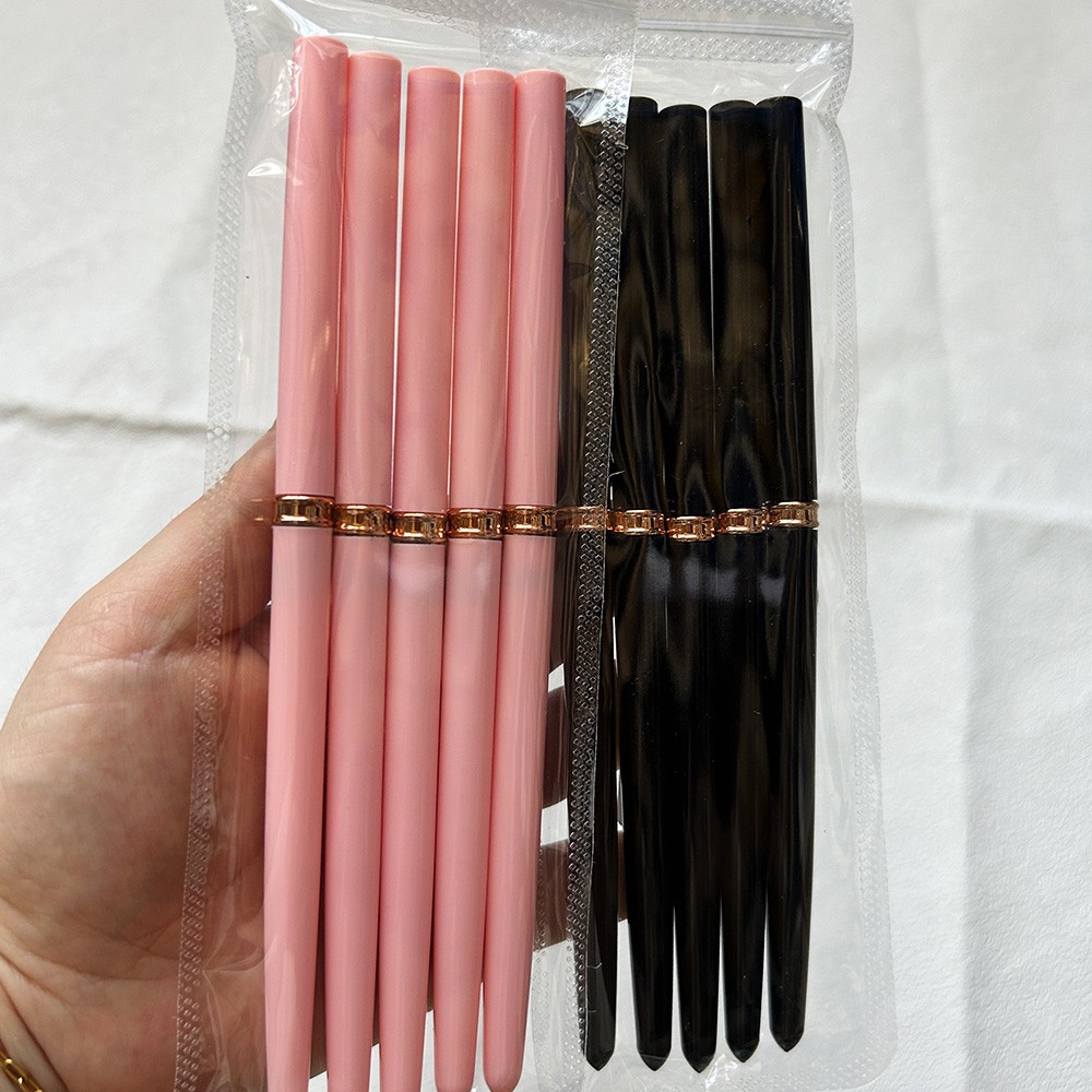 5/10pcs Pink/Black Nail Art Liner/Painting Brushes Ultra-thin Line Drawing Tool