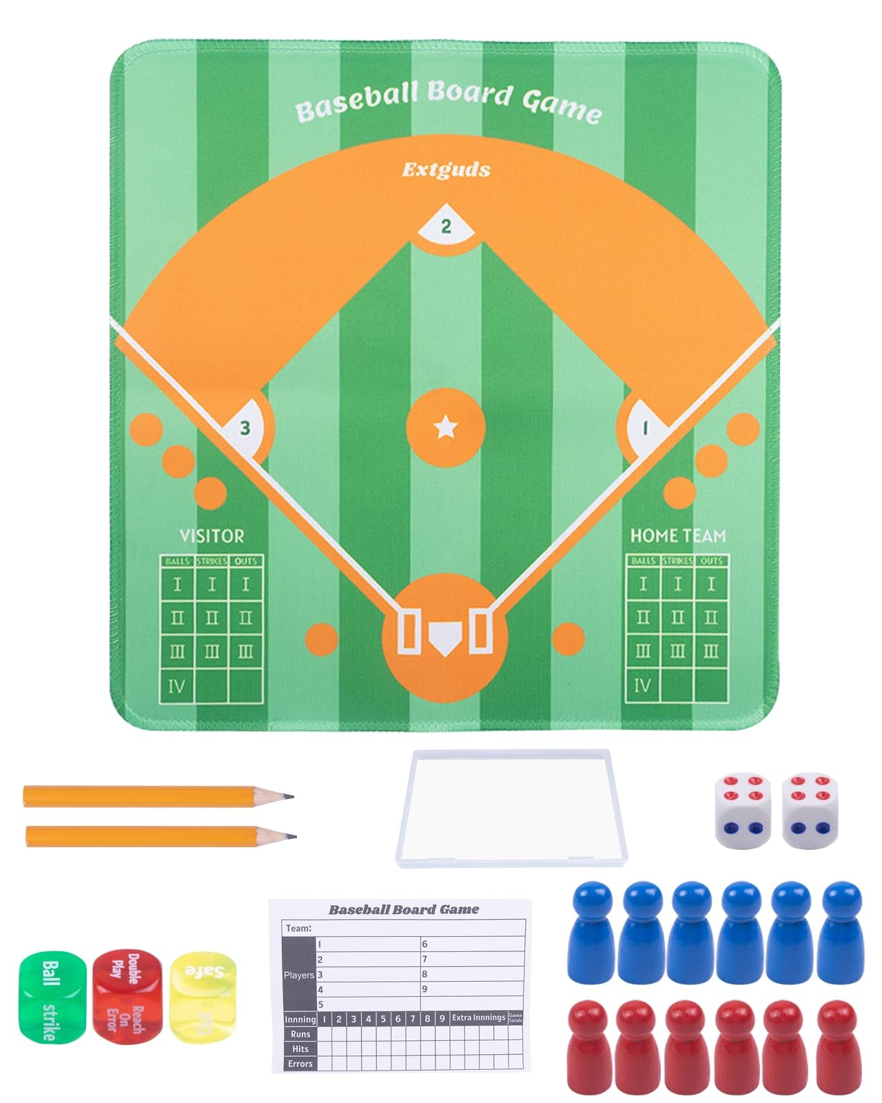 Extguds Baseball Board Game, Dice Game for Families, Parties…