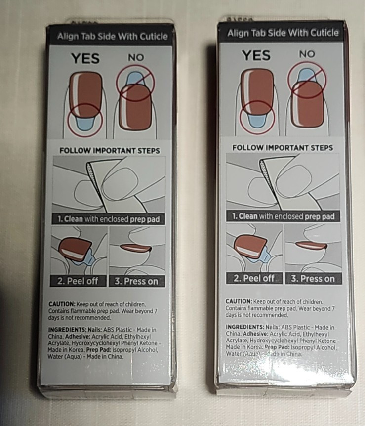 6 Brand New Boxes of Press-On Nails/5 imPRESS & 1 Olive & June – Variety (NEW)