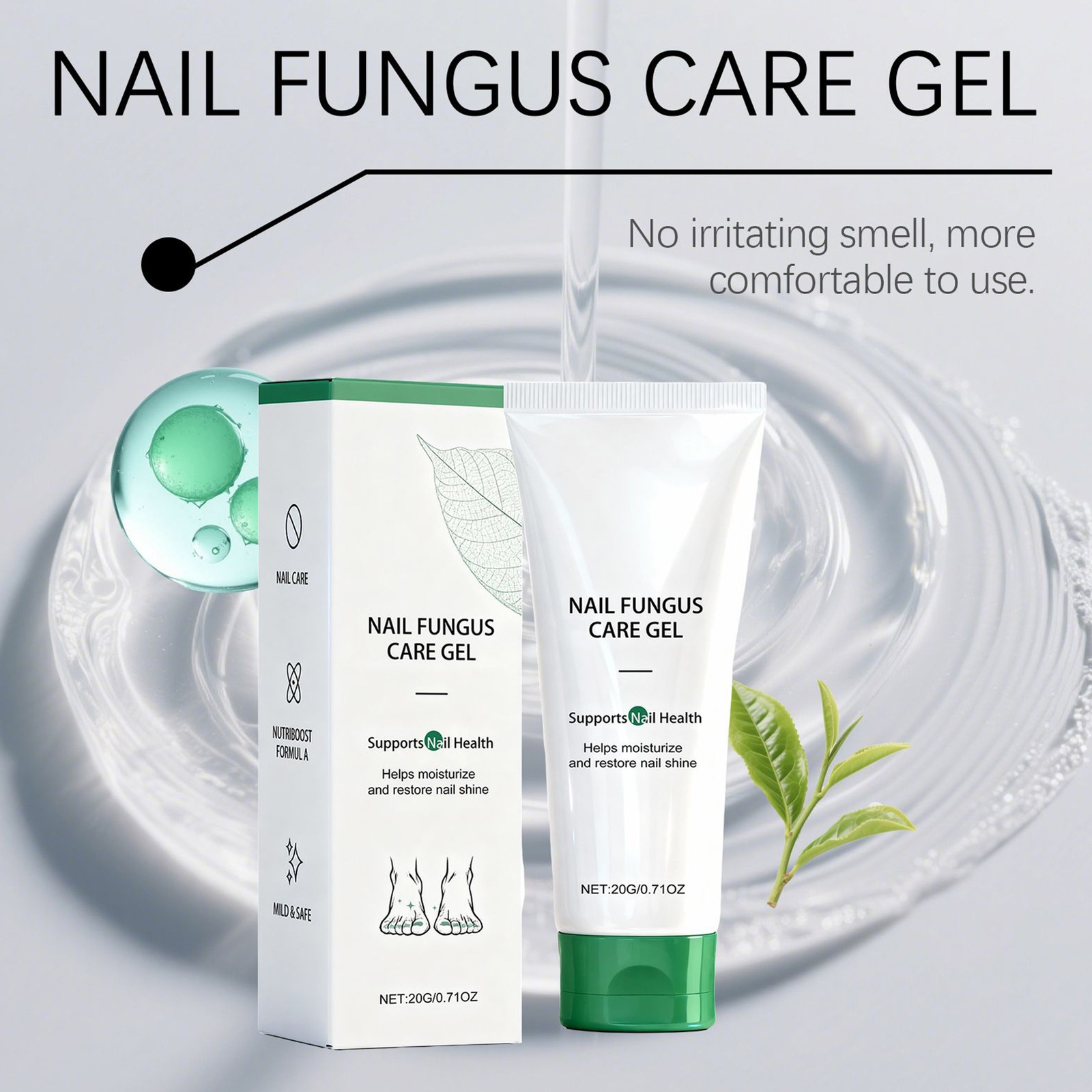 2PCS Gentle Nail Surface Conditioning Gel, Daily Hydrating Nail Appearance Care