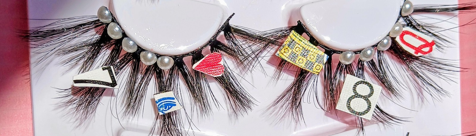 5XL Press On Nail Set Handmade with Lashes