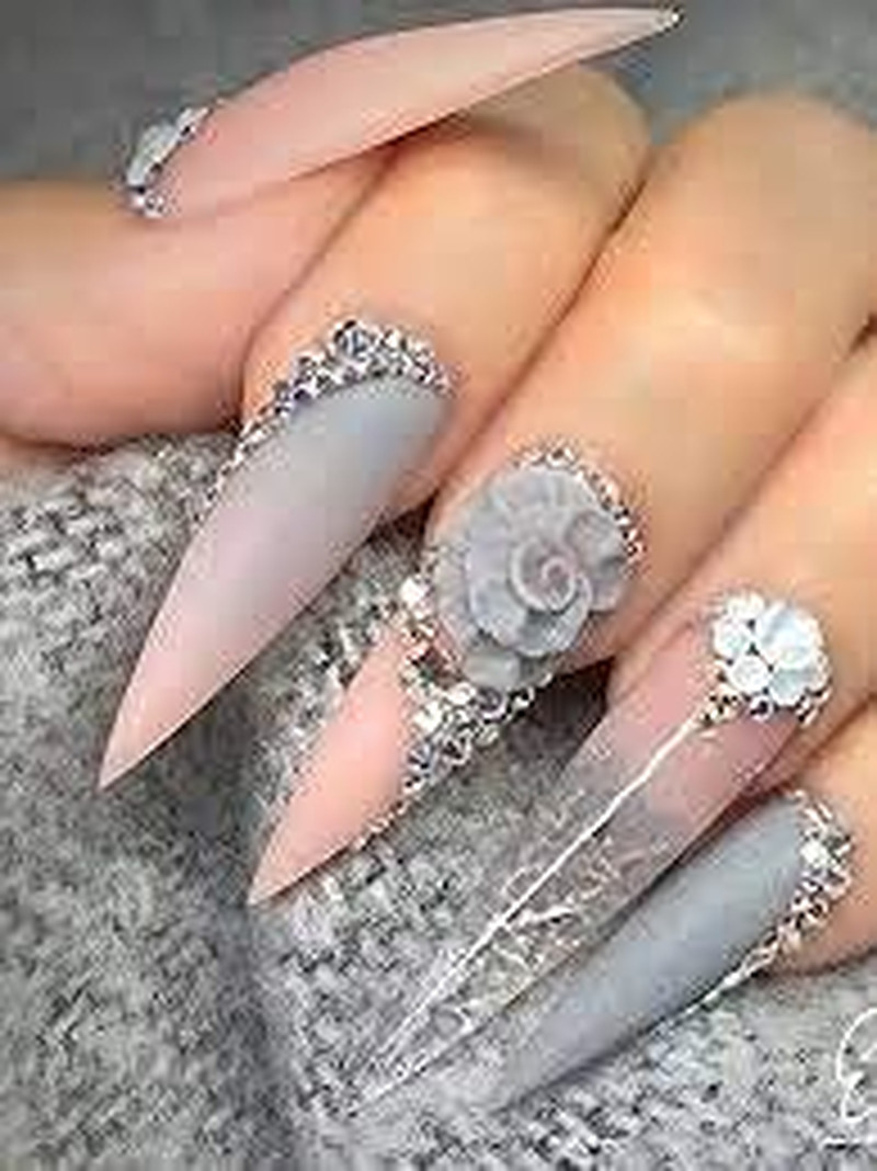 Puntas De Unas Acrilicas Postizas Transparentes Manicura Profesional Diseno New