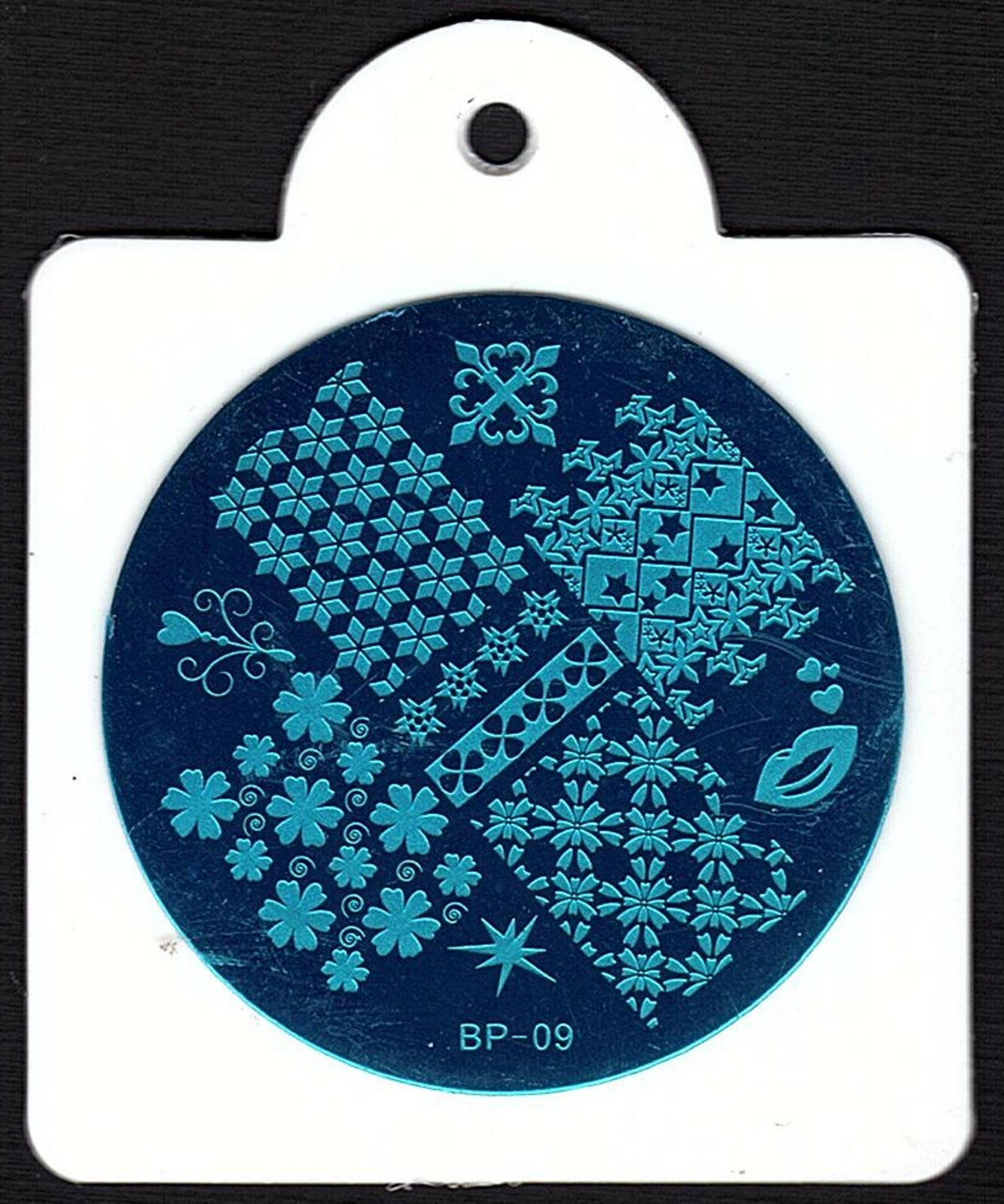 Mix Patterns Image Nail Art Template BP-09 with Holder