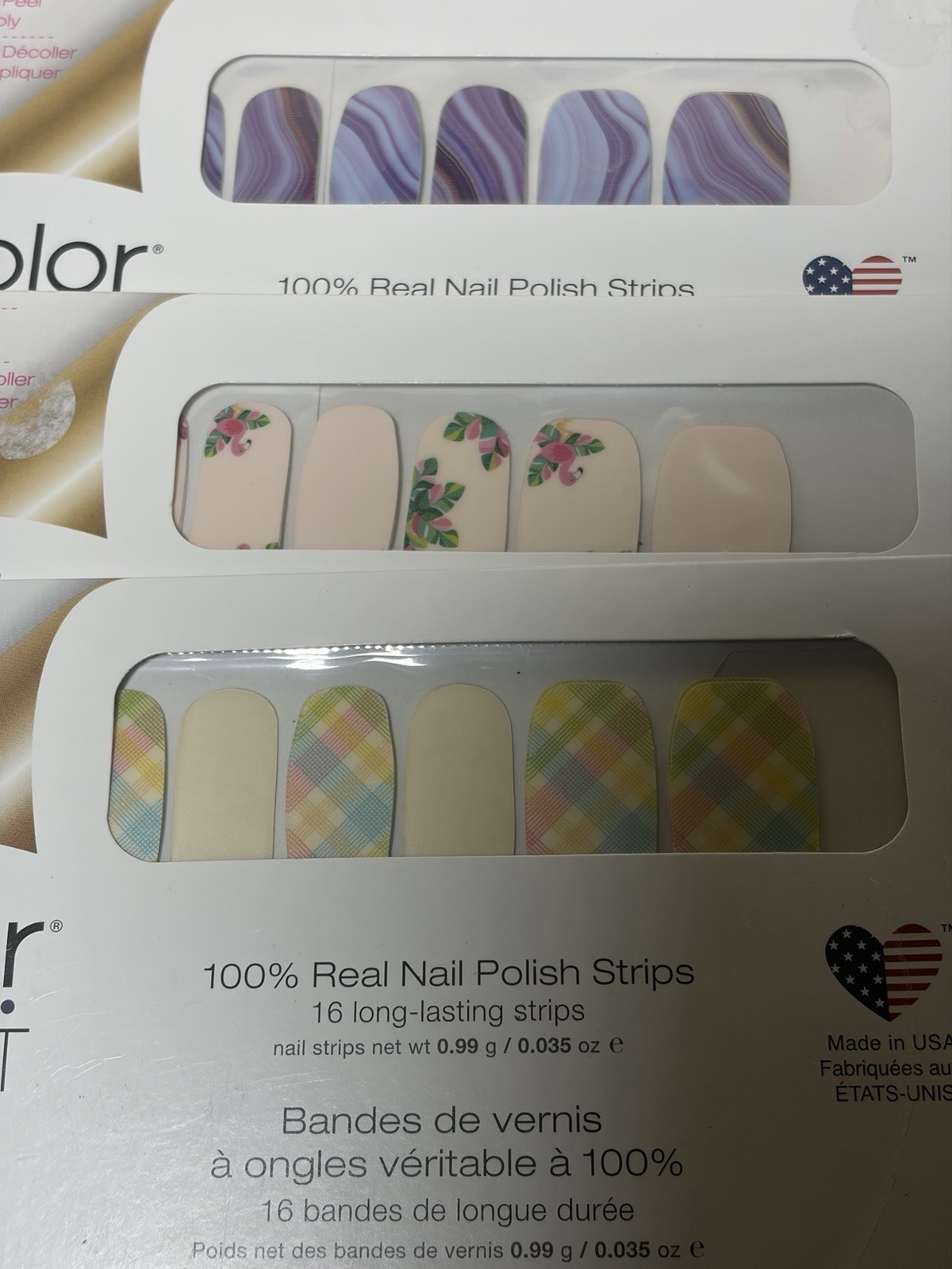 Lot of 19- Color Street Nail Polish Strips Bundle New Sealed Assorted retired