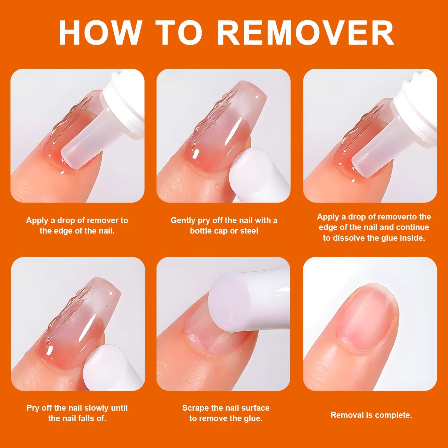 YTRUNS Nail Glue Remover for Press on – 10ML 1 Count (Pack of 1), White