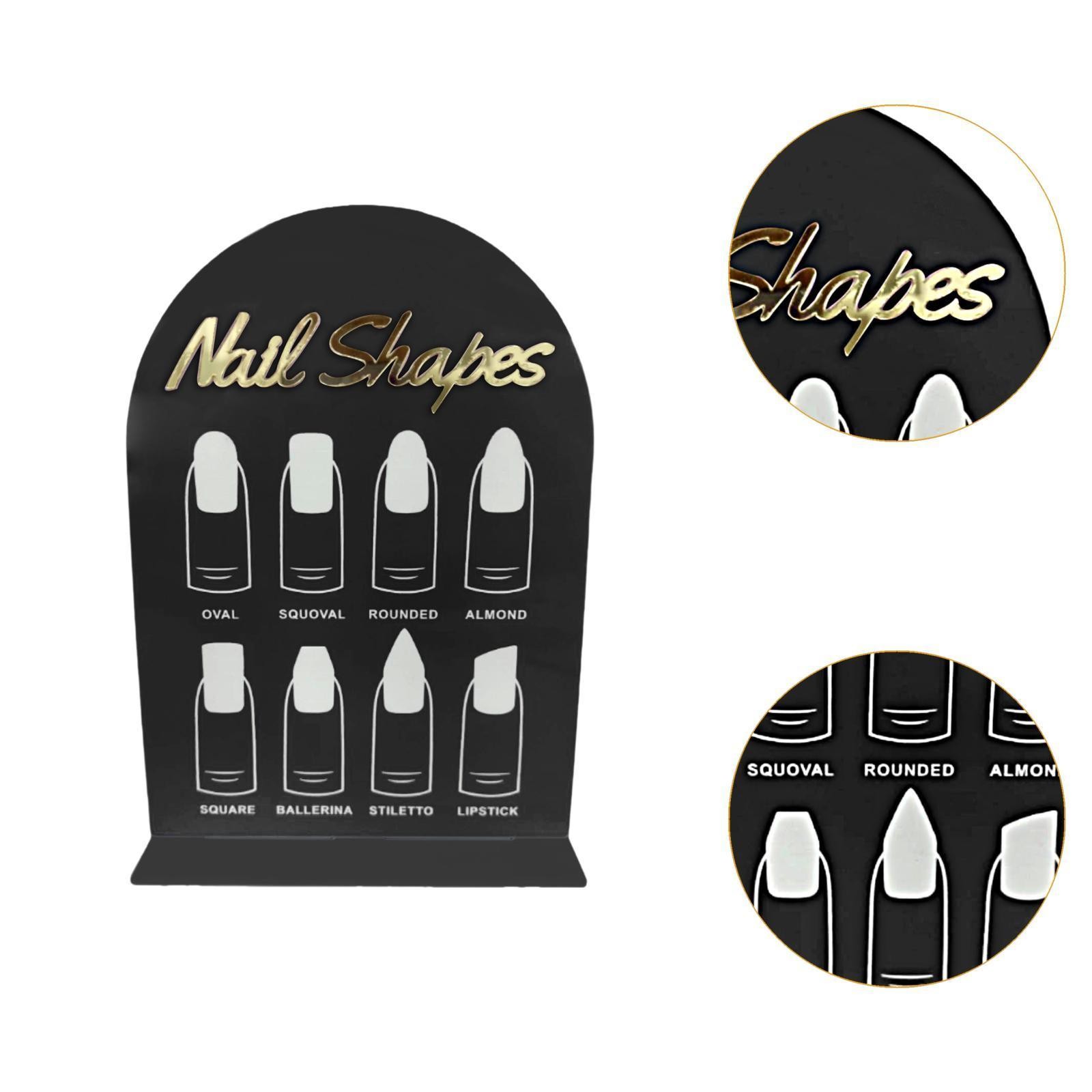 Nail Art Display Stand DIY Professional Salon Nail Color Board Nails Tips Sample