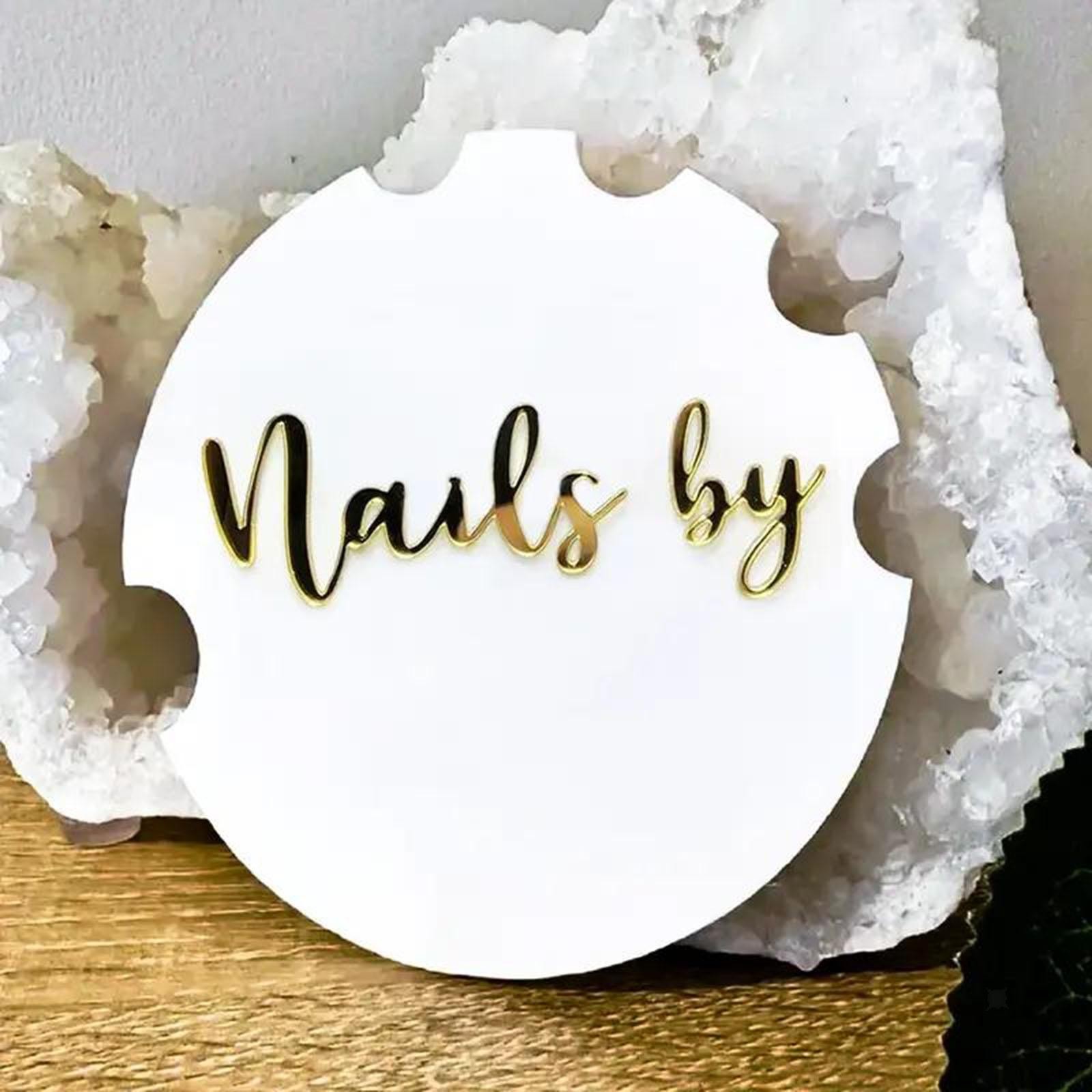 Acrylic Nail Photo Prop Round Shape Nail Tech Props