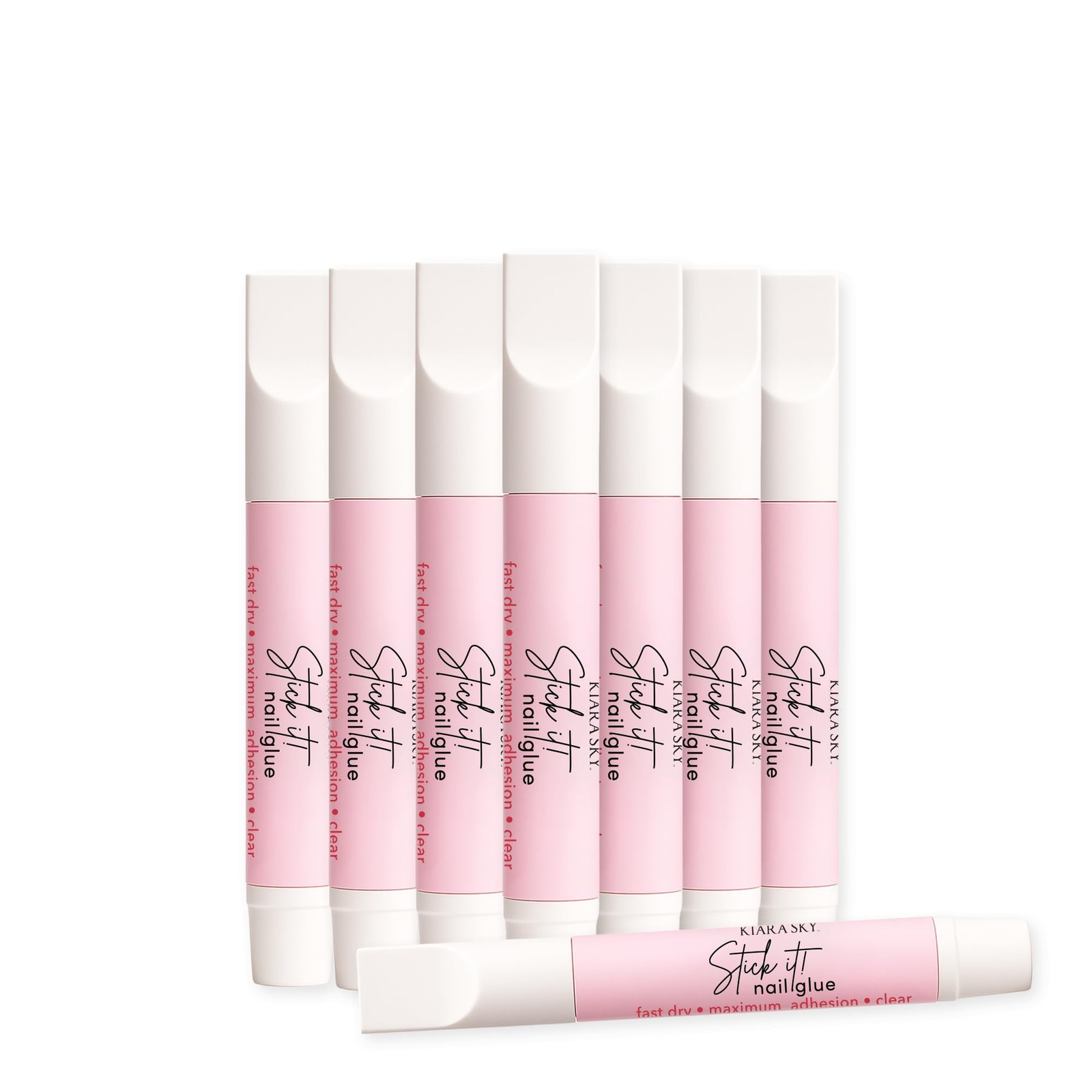 Nail Glue 10 Tubes 0.07 Fl Oz Kiara Sky Stick It – Fast Drying 3 Second Dry Time