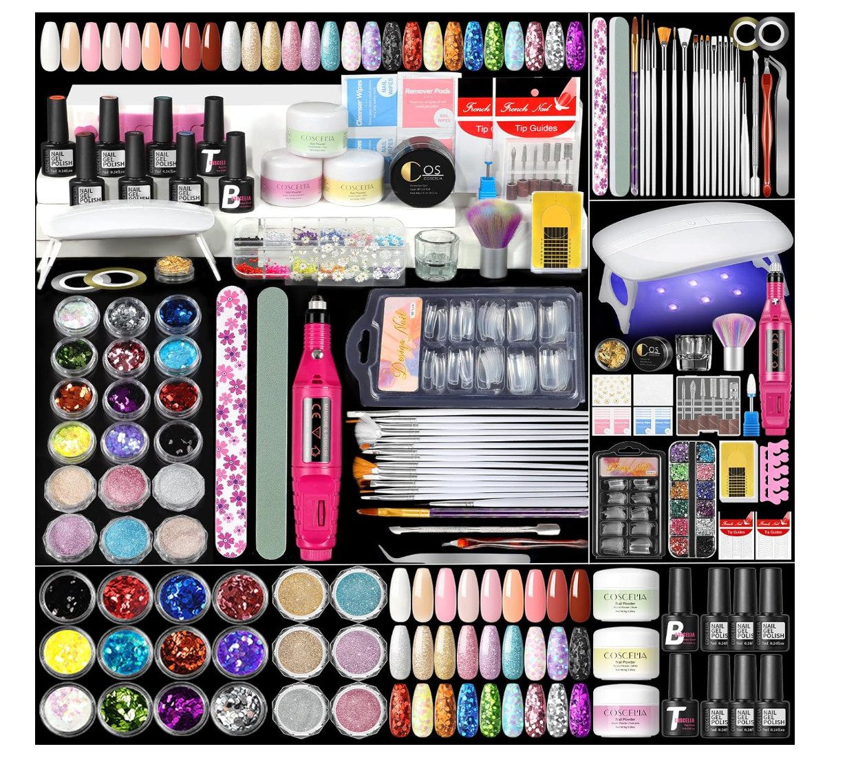 Acrylic Nail Kit for Beginners with Everything,Professional Nail Kit Acrylic Set