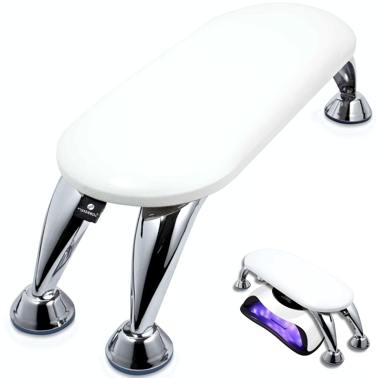 Mesa para uñas de manicura manos para mano portatil nail table station almohada