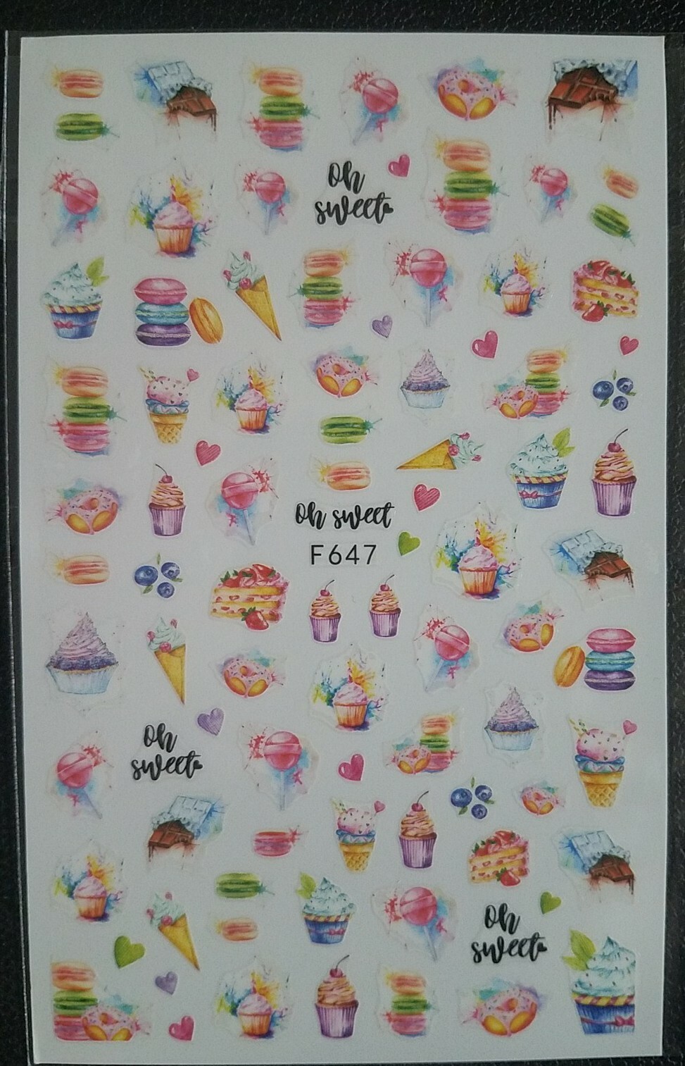 Ice Cream Sweet Nail Stickers