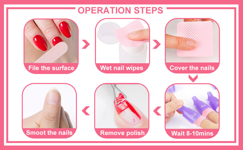 Lint Nail Wipes, 540PCS Non-Woven Fabric Dry Nail Prep Wipes, Absorbent Acetone