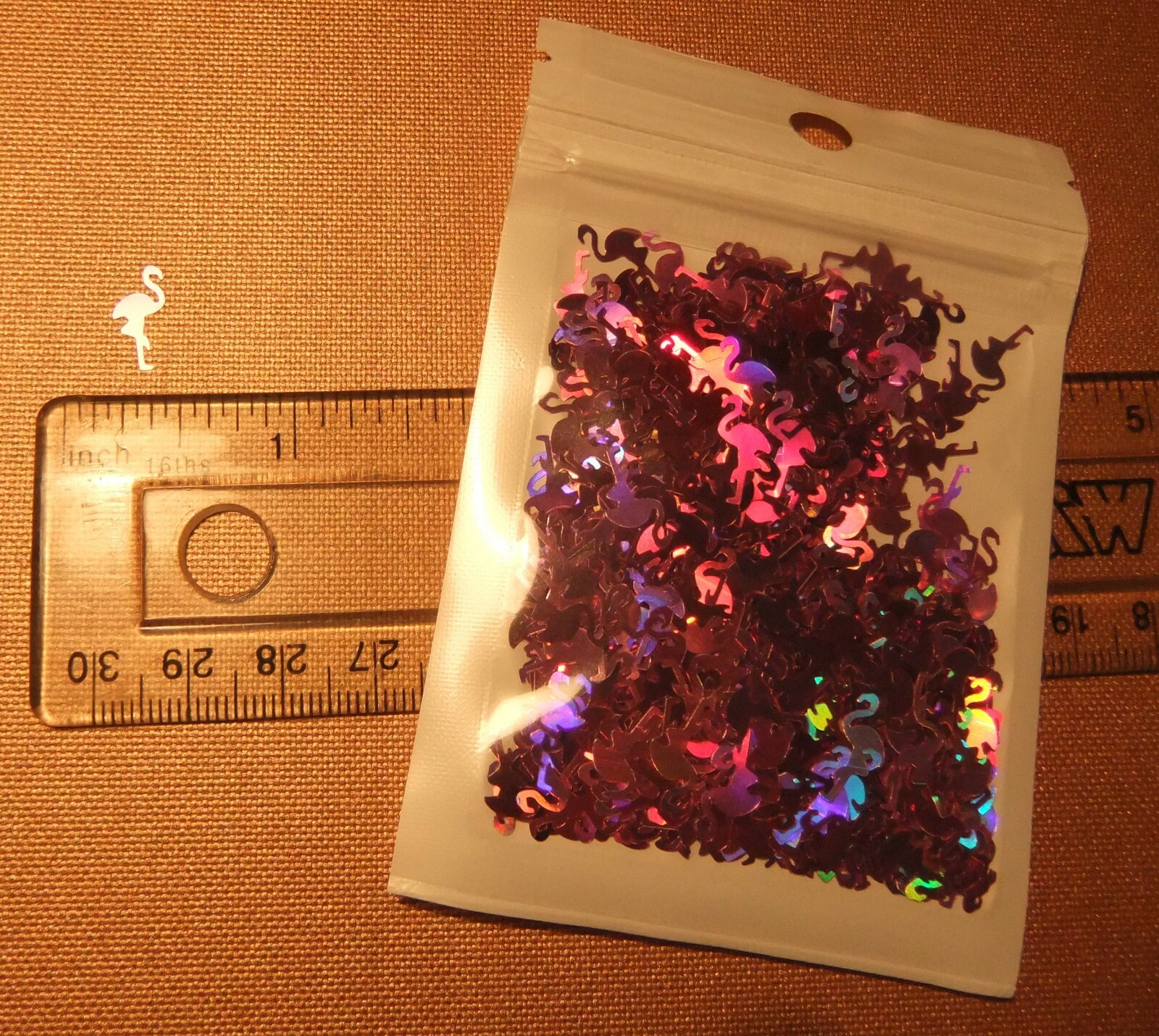SHAPE GLITTERS (U CHOOSE) Hemp Leaf, Flamingo, Palm Trees, Footballs, Bats…etc
