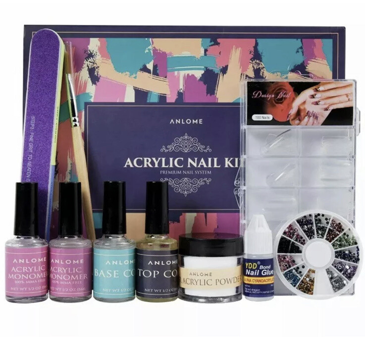 ANLOME Acrylic Nail Kit PREMIUM NAIL SYSTEM New Damaged Box