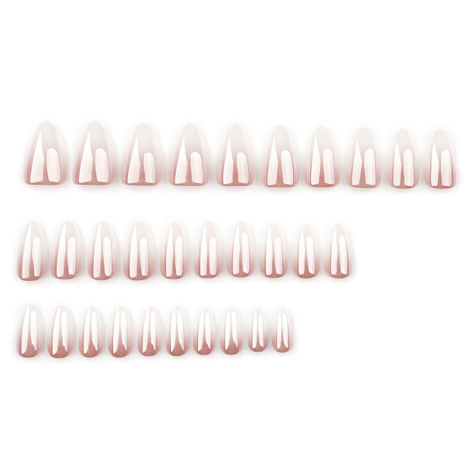 (USA SELLER) ALMOND MEDIUM *OMBRE FRENCHIE* SUPER HOLD GLUE LAST LONG