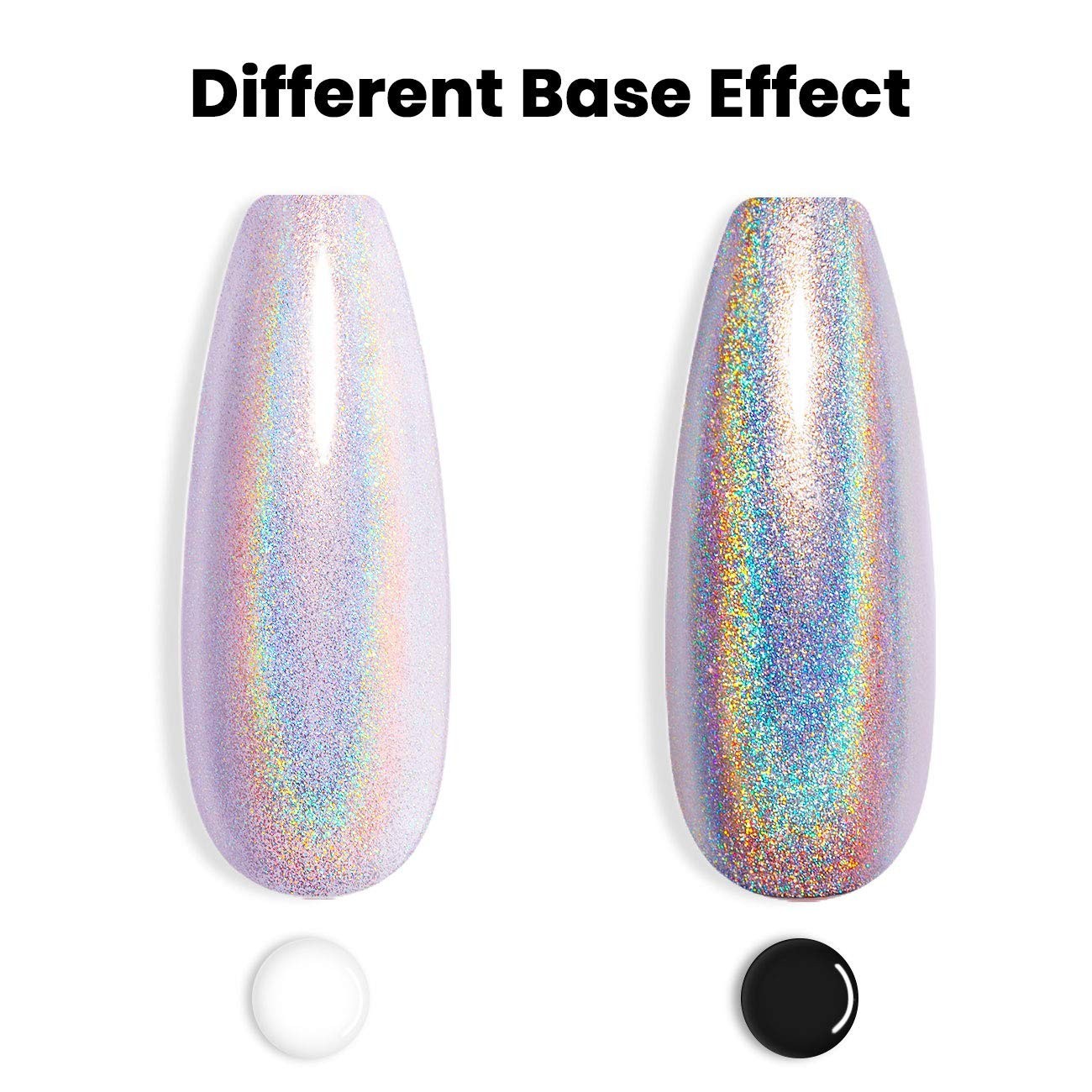 Holographic Nail Polish Gorgeous Glossy Holographic Soak off 1PCS 7.5ML Light…