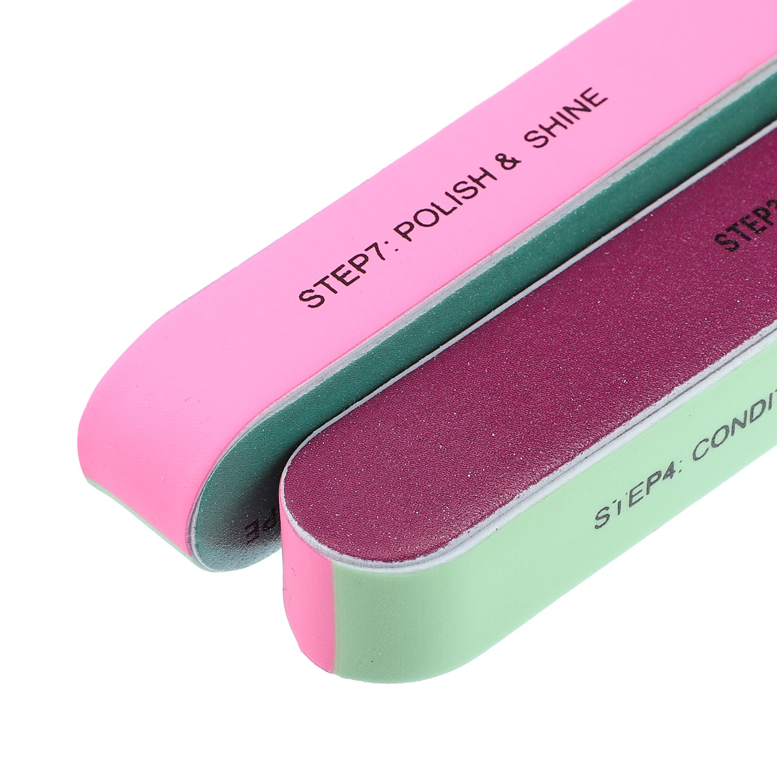 Pieces of 2 7 Sided Nail File Buffer Nail Sanding Block Filer Board Colorful